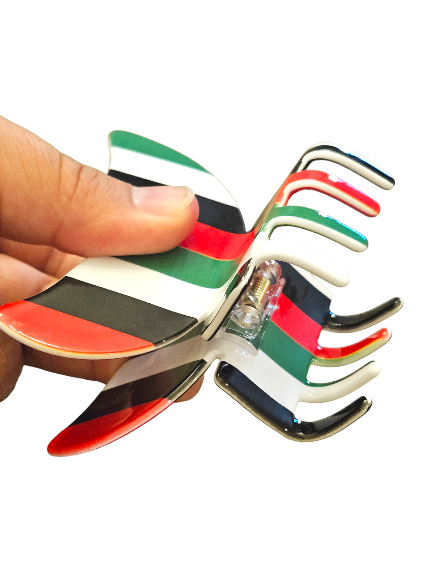 Palestine Hair Clip Red Greeen White Black Hair Claw