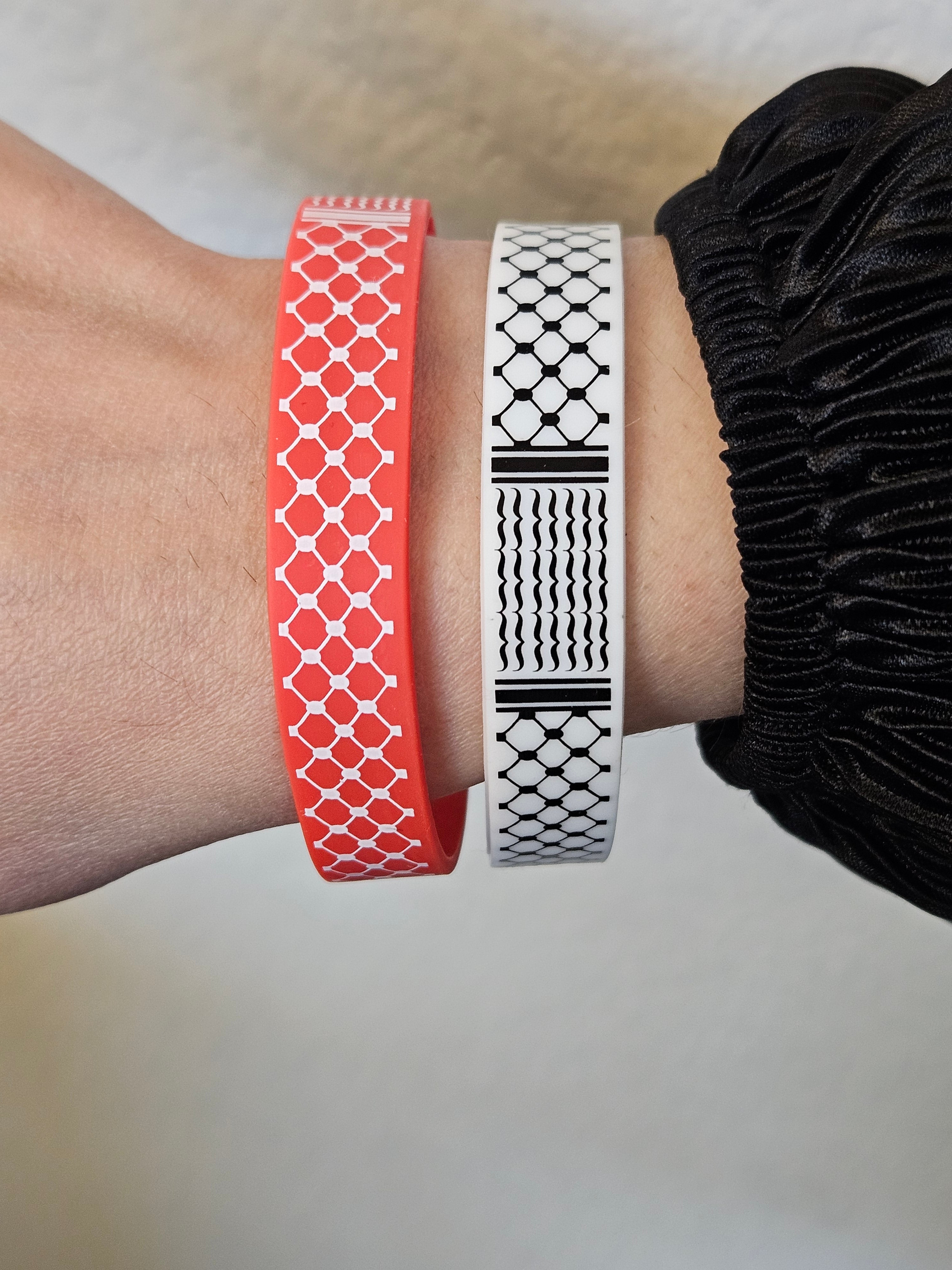 Keffiyeh Silicone Wristband Bracelet