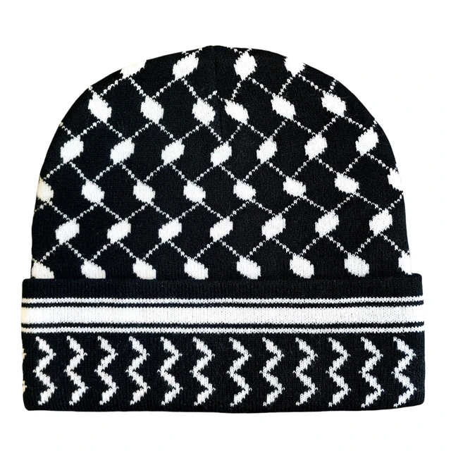 Keffiyeh Beanie Adult Size - Palestinian kufiya Hat