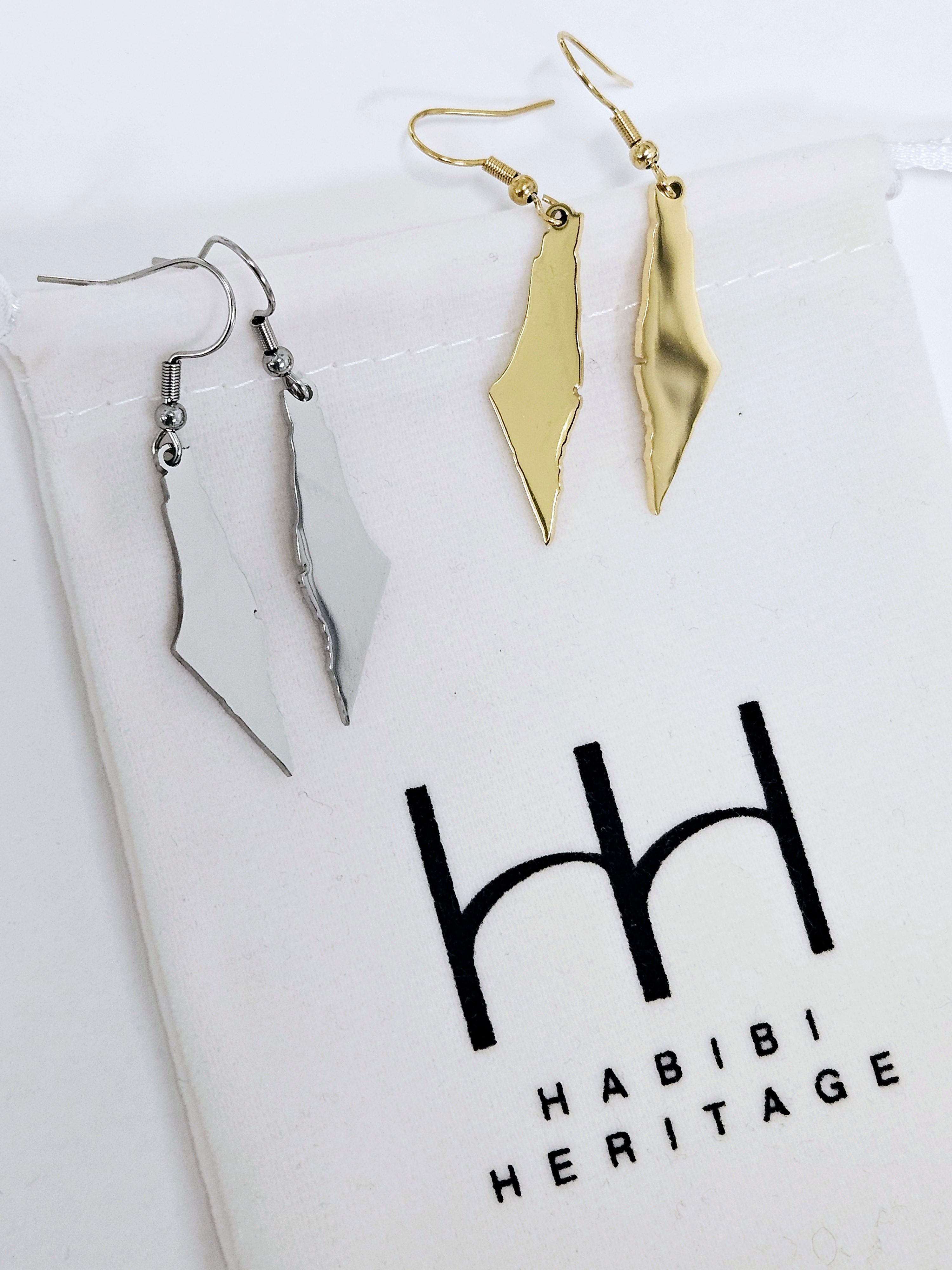 Palestine Earrings - Habibi Heritage