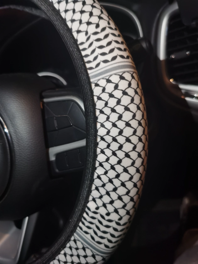 Keffiyeh Steering Wheel Cover - Kufiya Vehicle Accessory