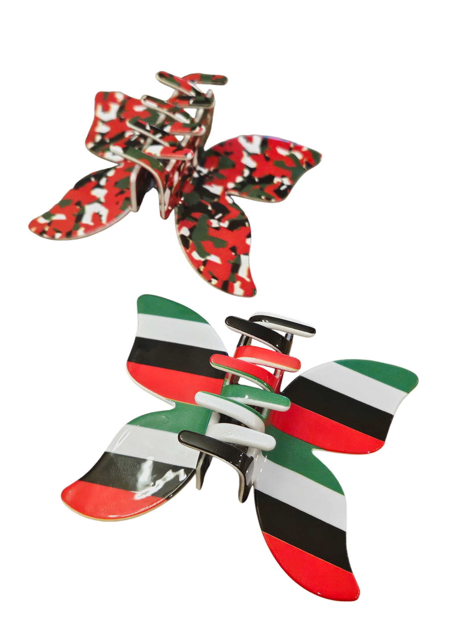 Palestine Hair Clip Red Greeen White Black Hair Claw