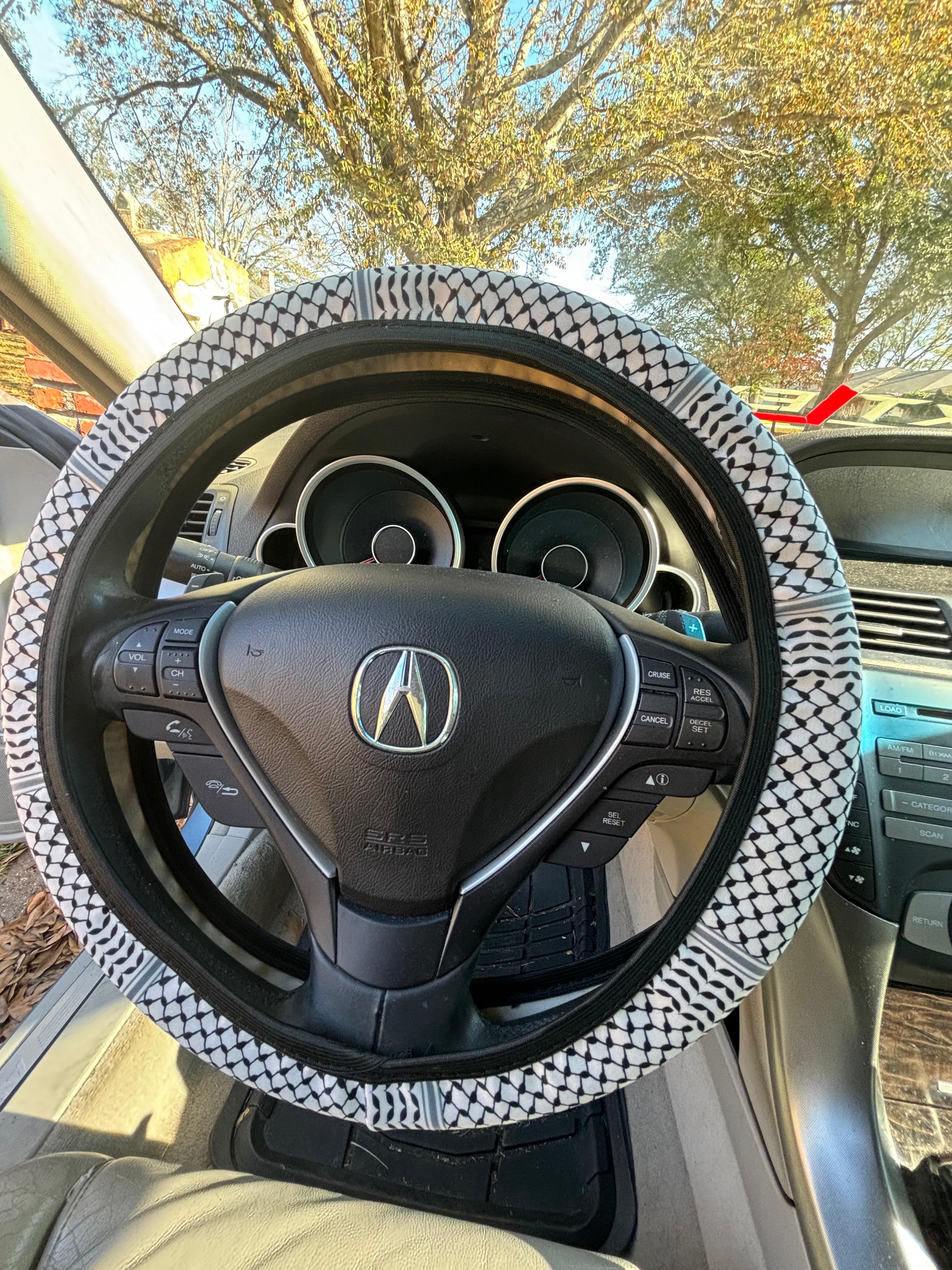 Keffiyeh Steering Wheel Cover - Kufiya Vehicle Accessory