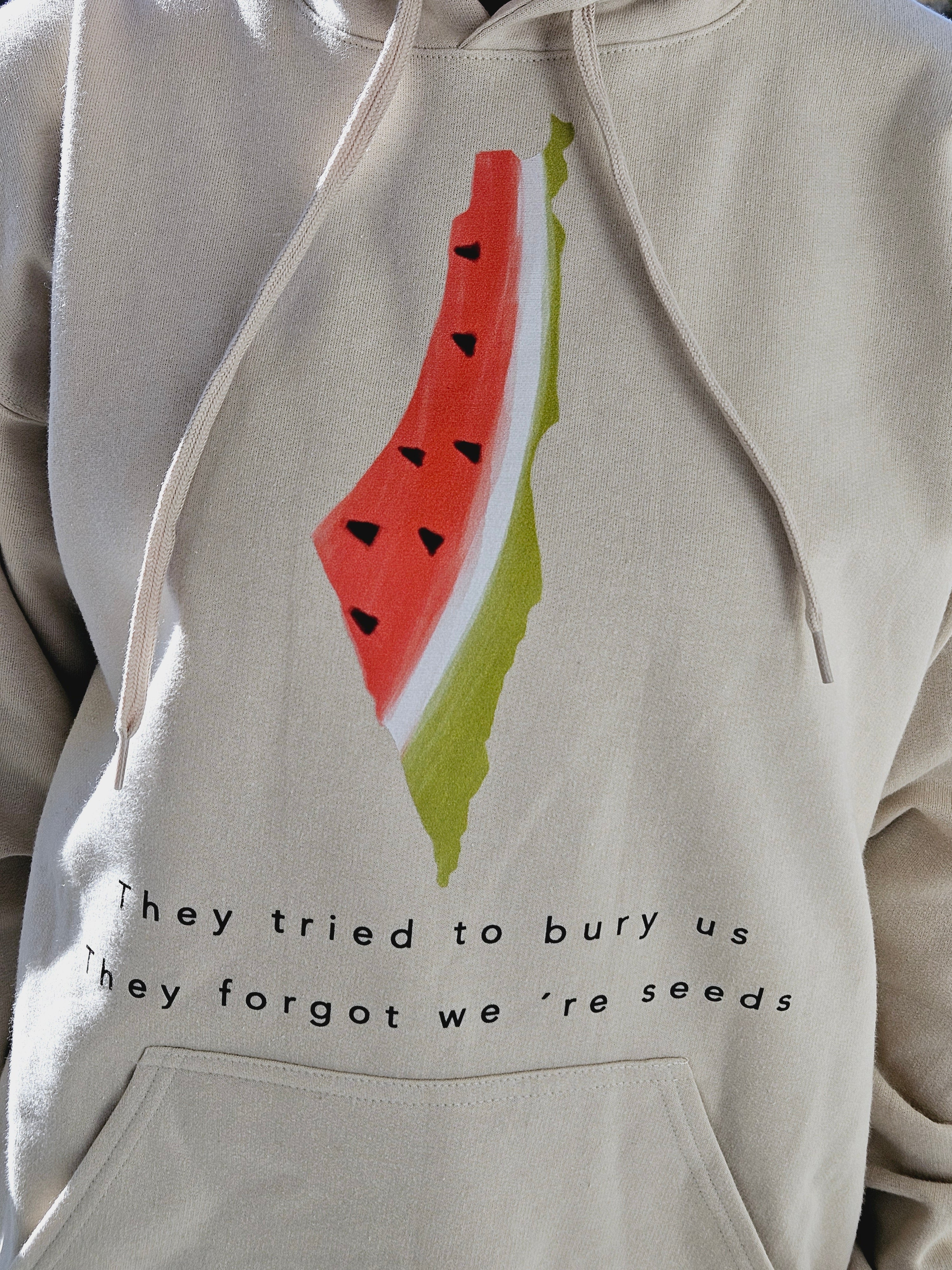 Palestine Watermelon Seeds Hoodie - They Tried to Bury Us... Kids & Adults sizes - Habibi Heritage