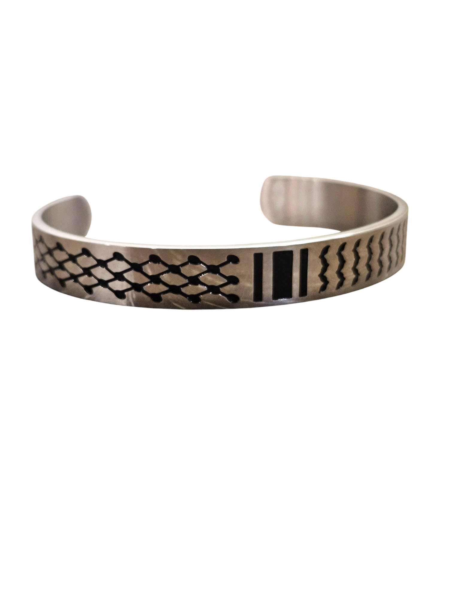 Keffiyeh Bracelet Stainless Steel - Kufiya Bangle