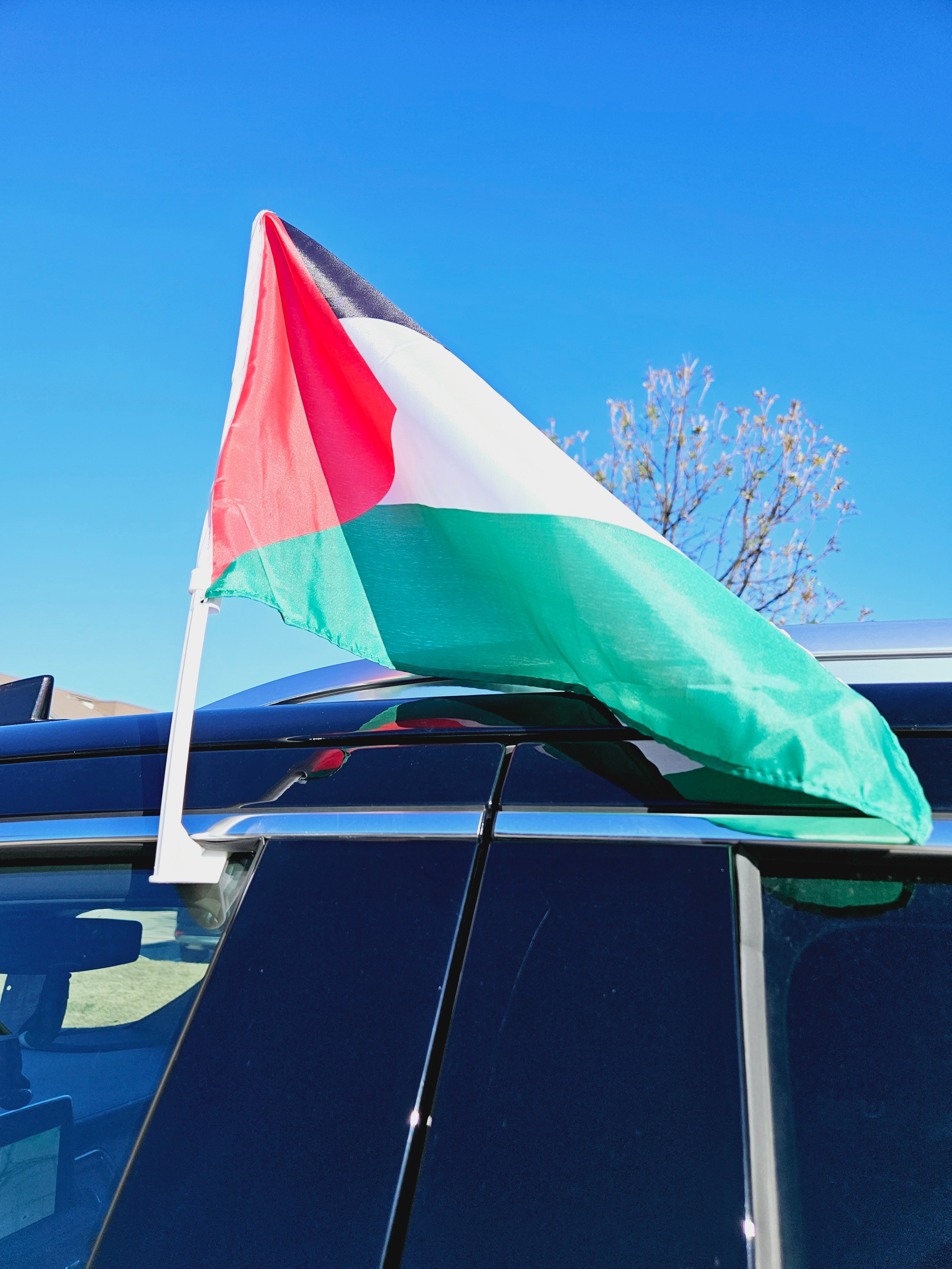 Palestine Flag for Car Window 12x18in Window Clip - Habibi Heritage