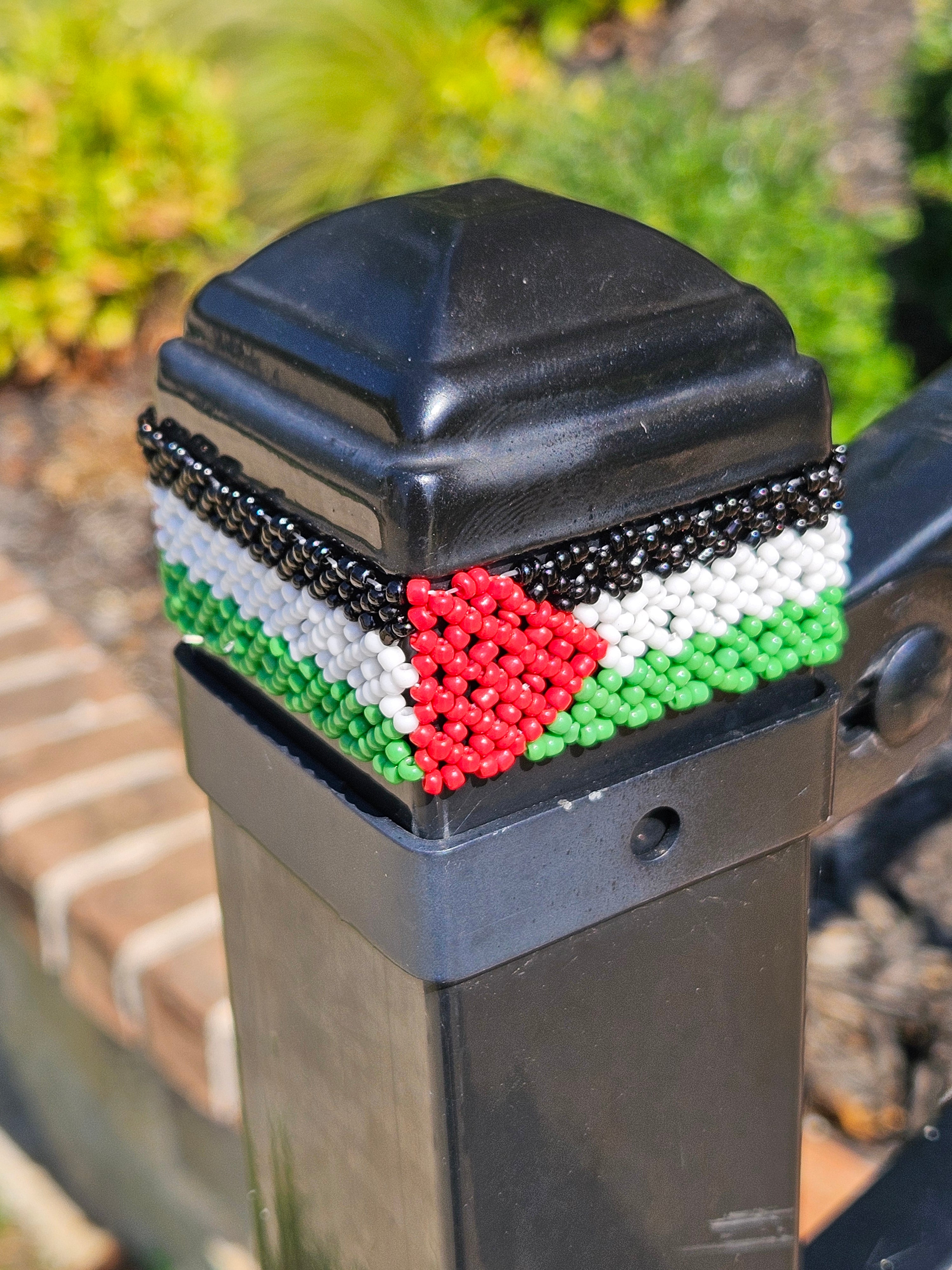 Palestine Flag Stretch Bead Bracelet