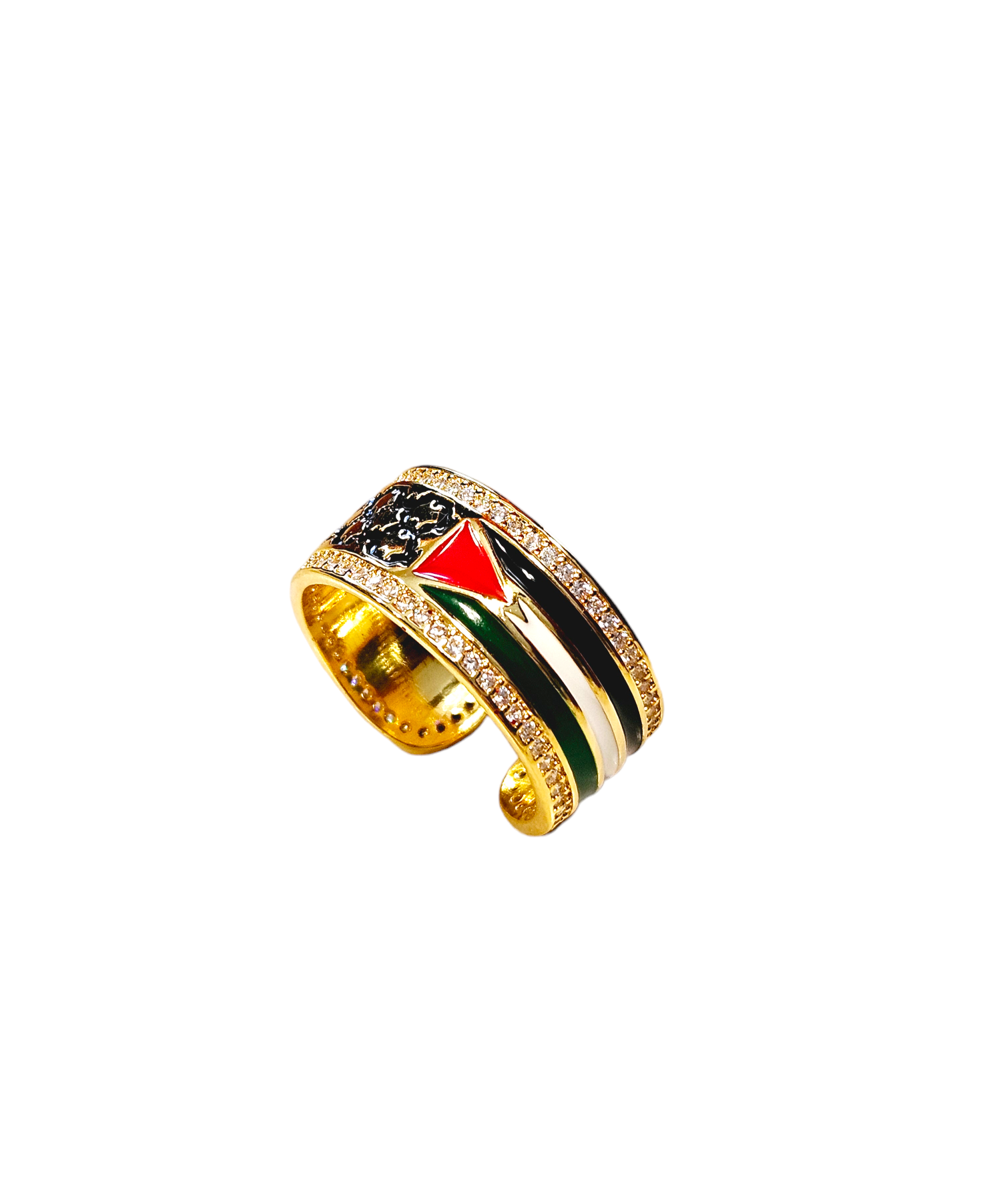 Palestine Keffiyeh Ring with Opening Adjustable - Habibi Heritage