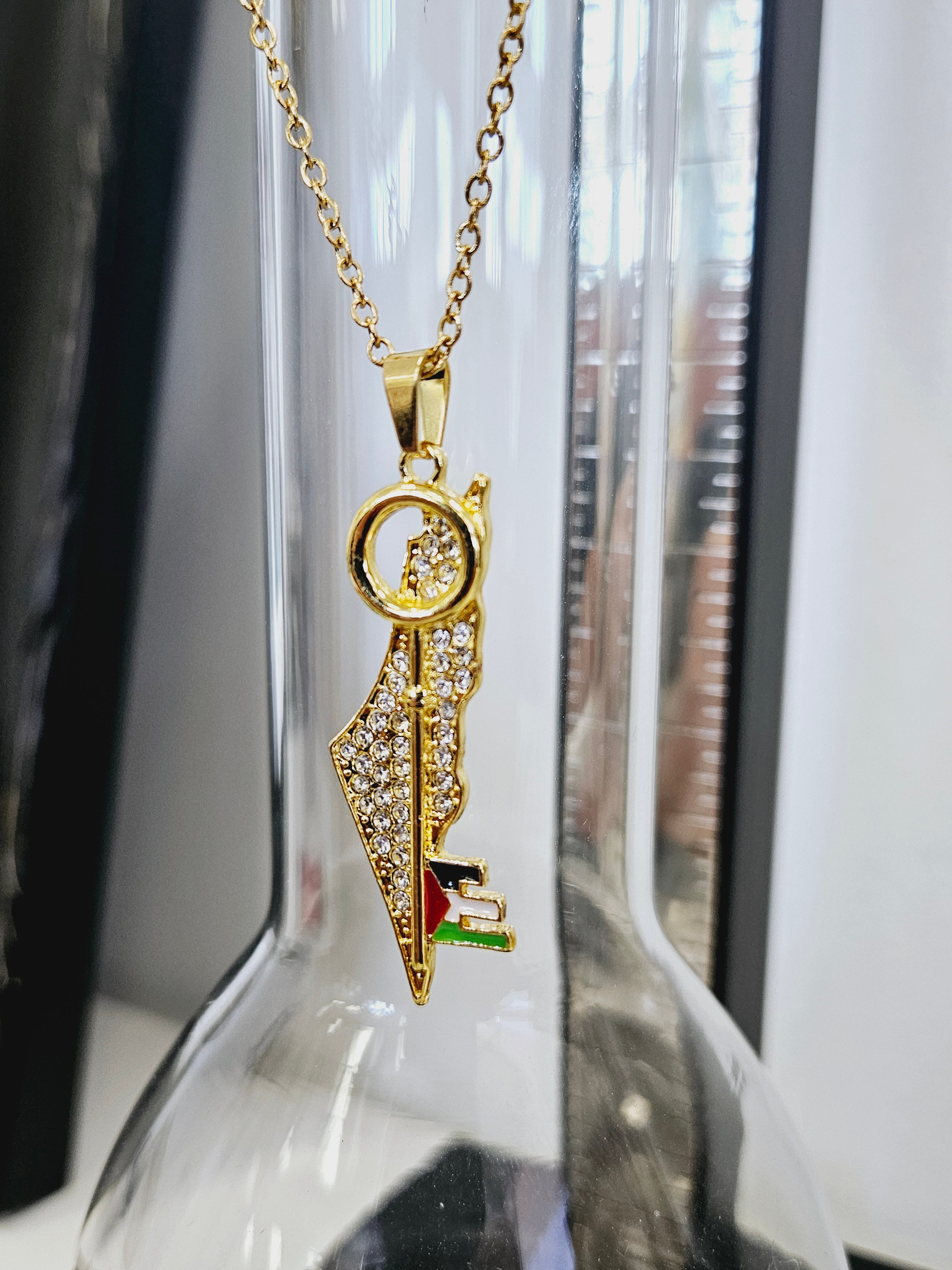 Palestine Key Necklace - Habibi Heritage