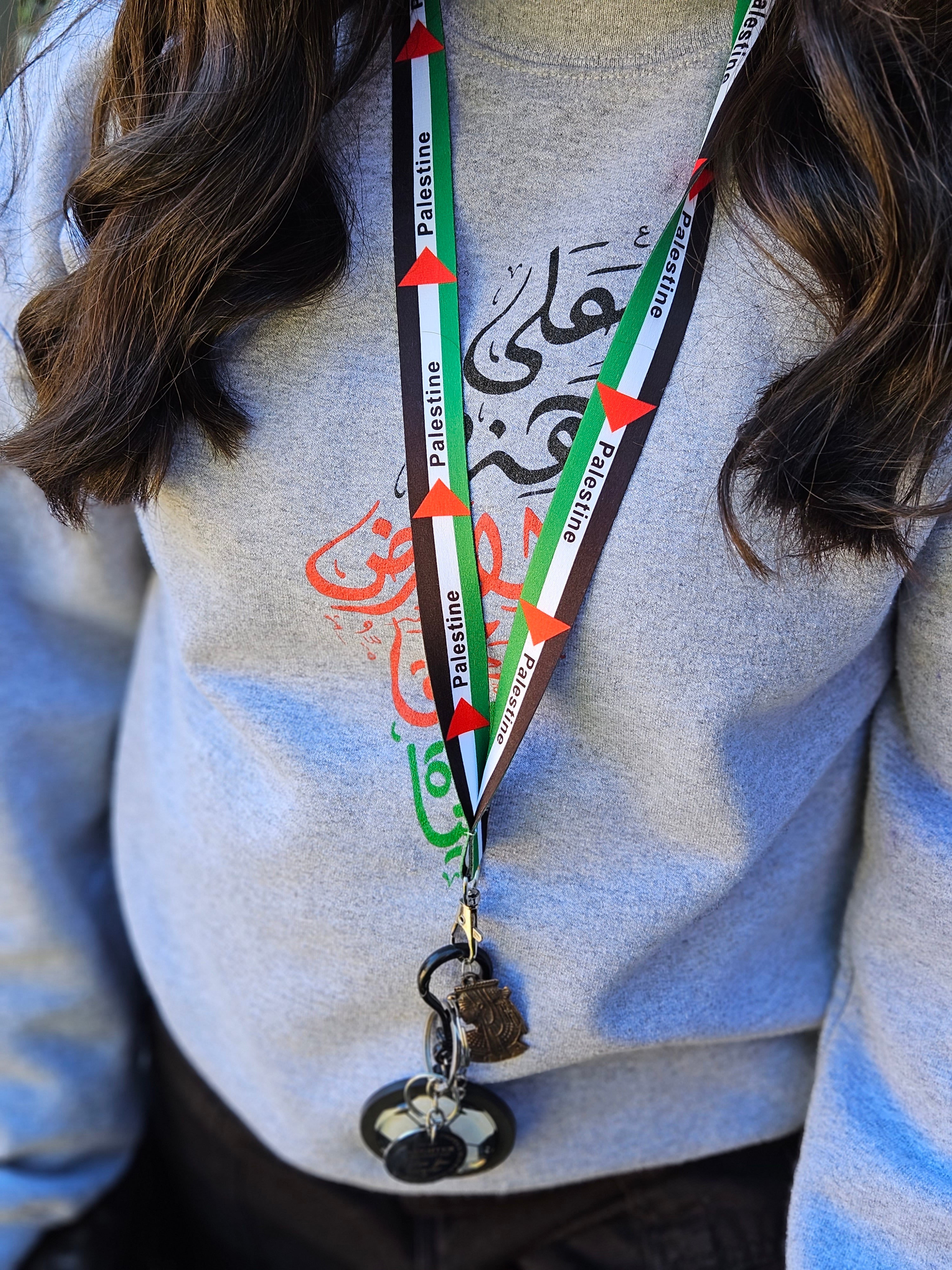 Lanyard - Palestine or Keffiyeh Key Holder / Badge Holder / ID Holder - Habibi Heritage
