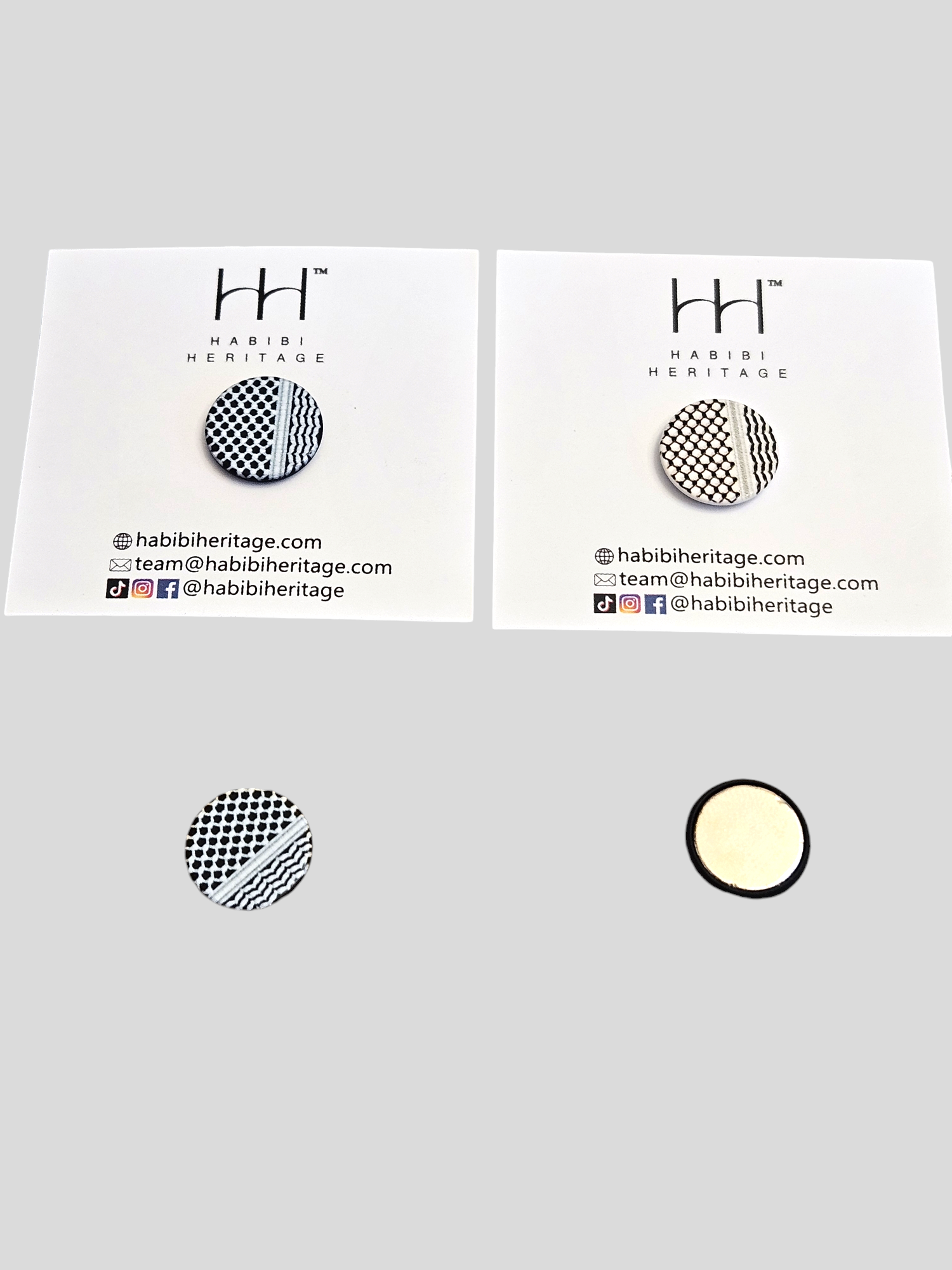 Hijab Magnets - Keffiyeh Pattern No Snag