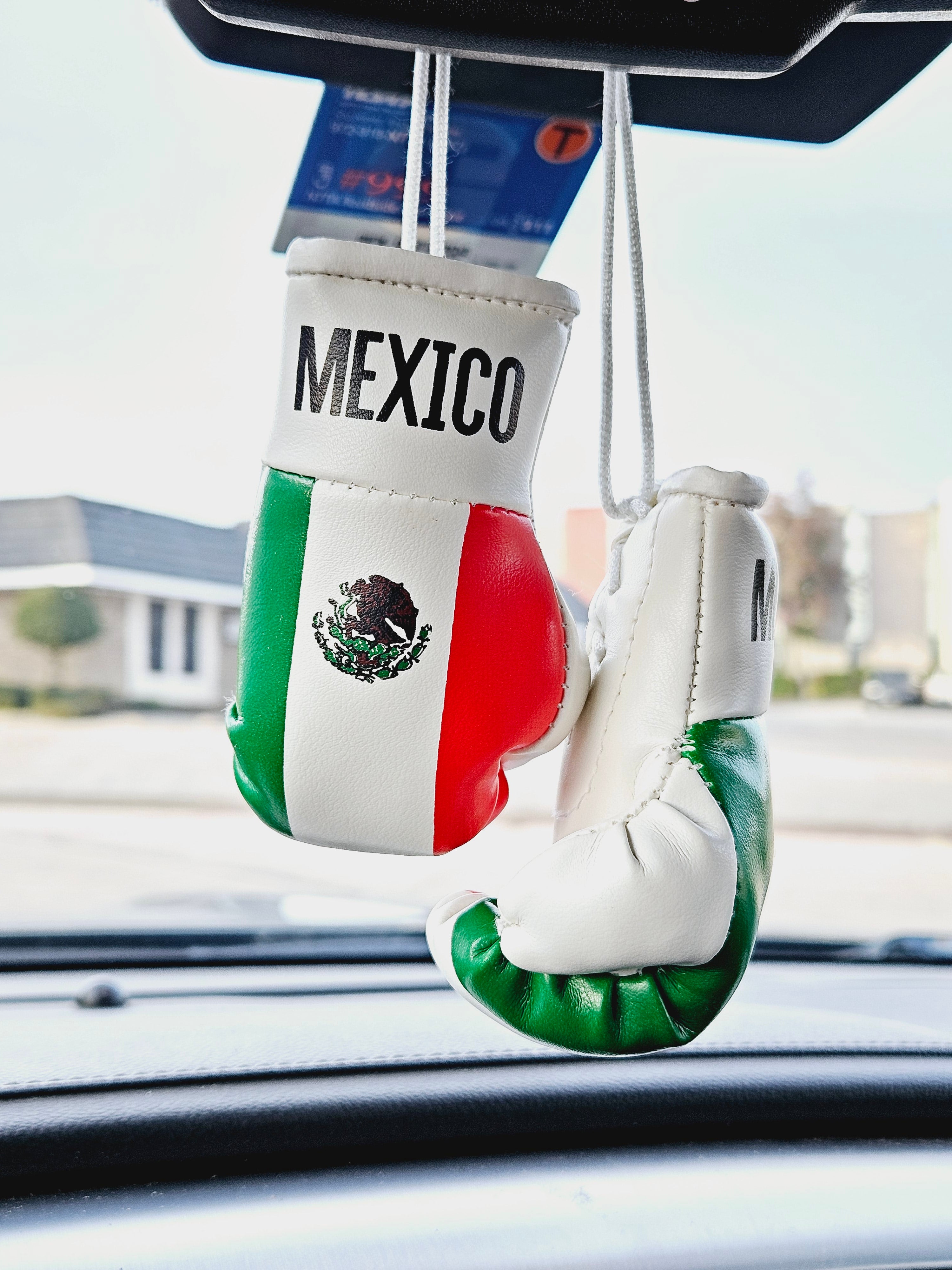 Mexican boxing gloves car on sale