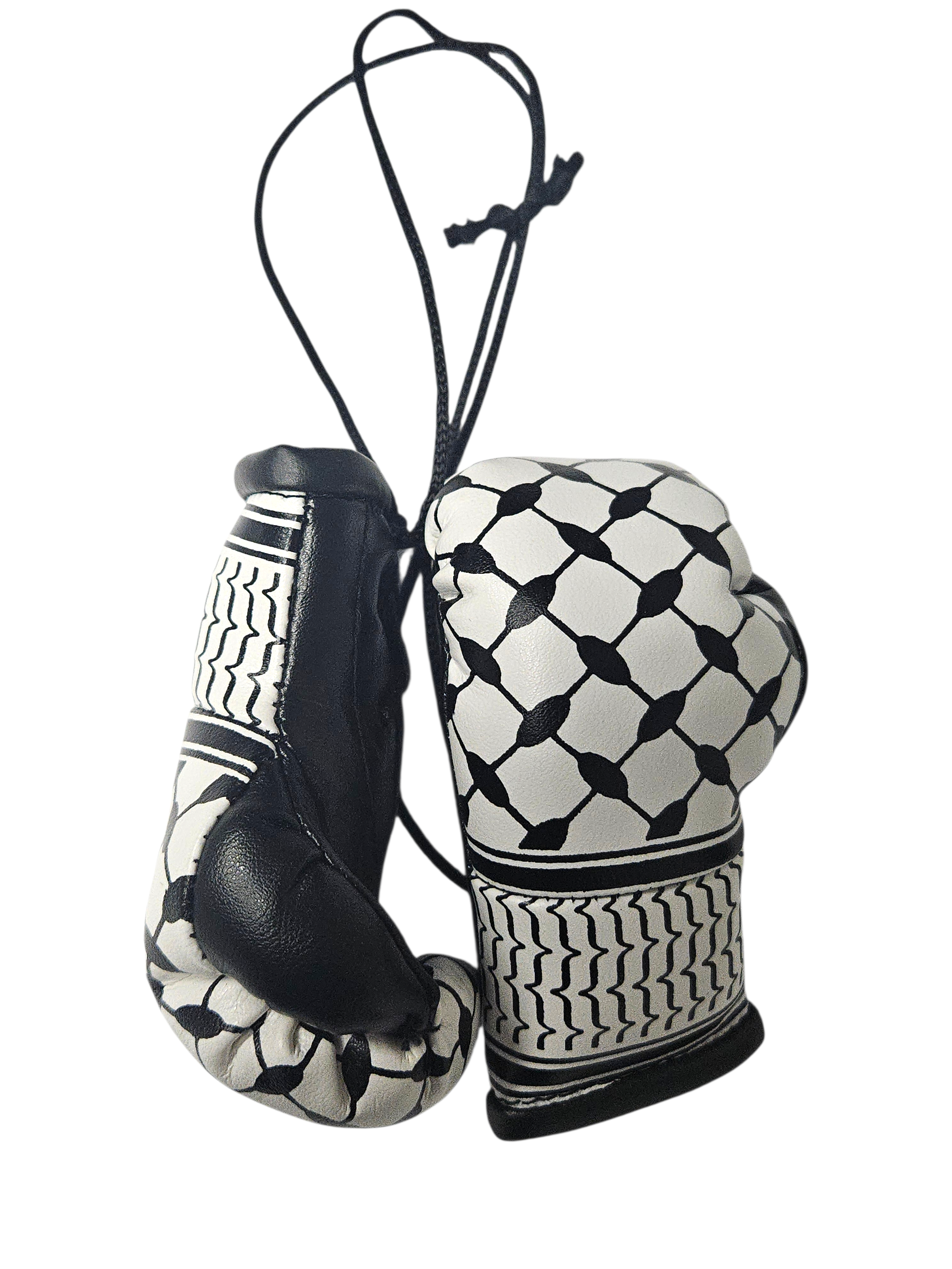 Keffiyeh Mini Boxing Gloves For Hanging