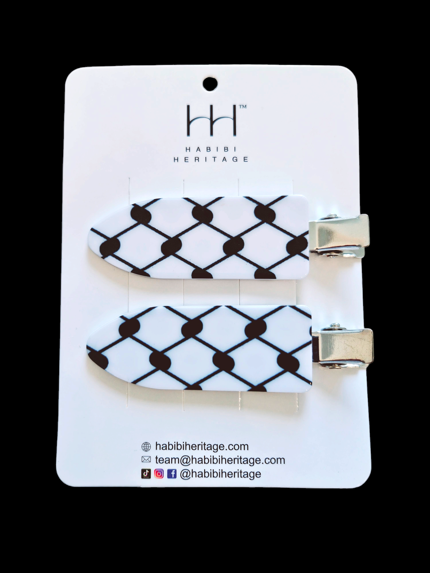 Keffiyeh Hair Clip Hatta kufiya Clips