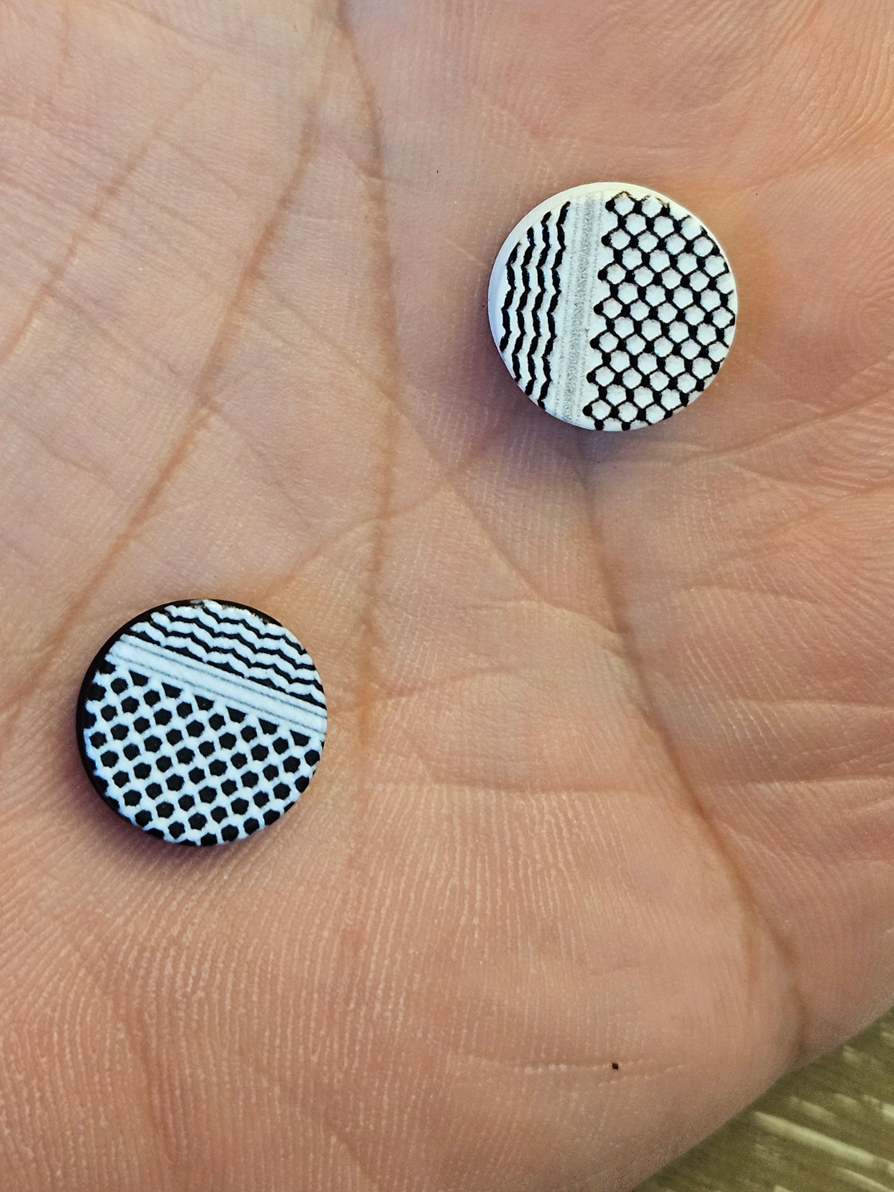 Hijab Magnets - Keffiyeh Pattern No Snag