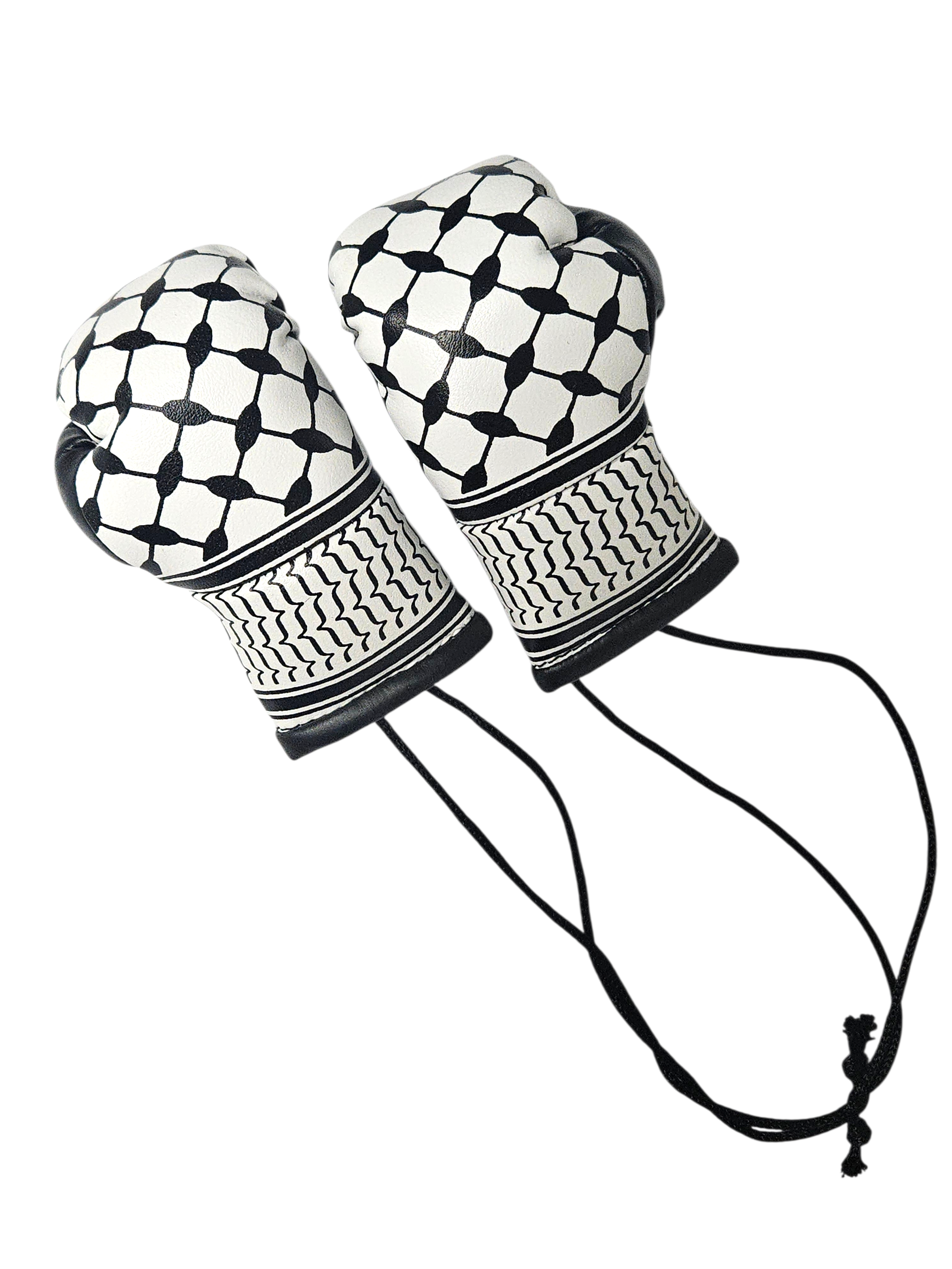 Keffiyeh Mini Boxing Gloves For Hanging