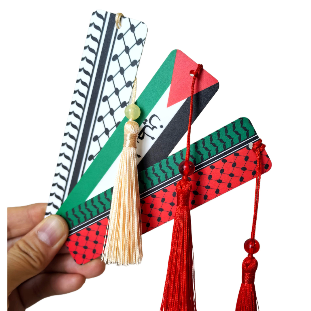 Palestinian Bookmark - Ceramic Palestine and keffiyeh Bookmarkers - 4 Options